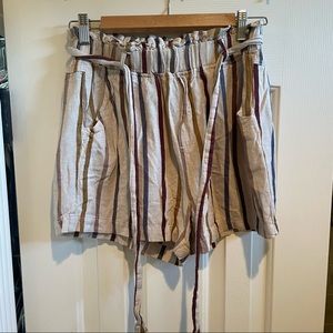 Thread and Supply, loose striped shorts, flowy, large